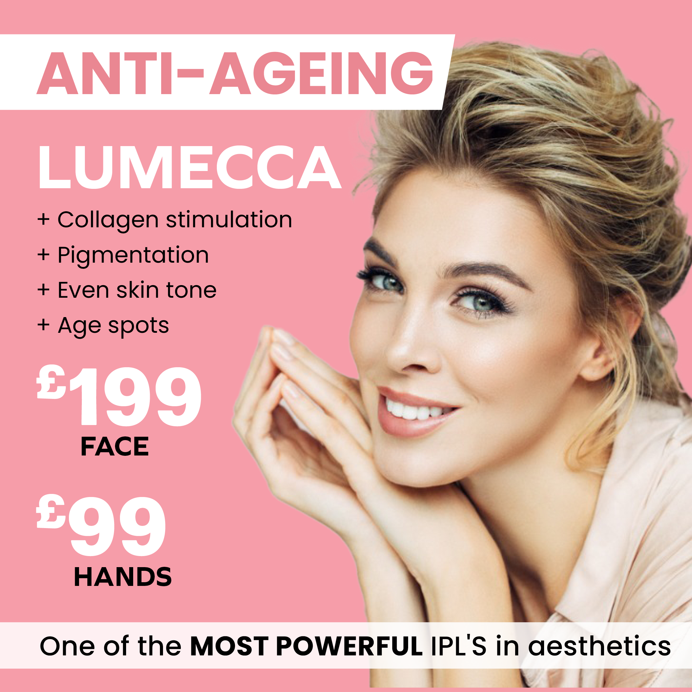 Lumecca face £199 and hands £99
